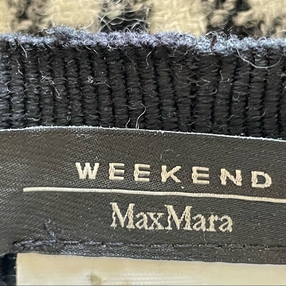 Weekend Max Mara Wool Pleated Gingham Plaid Raw Hem Skirt Size 2 - Picture 6 of 10